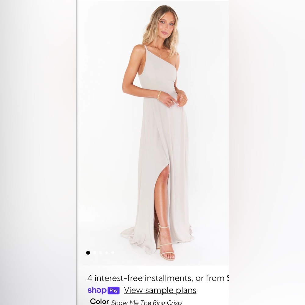 Show me your mumu one shoulder dress